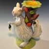 WHITE SQUIRREL TREE VASE