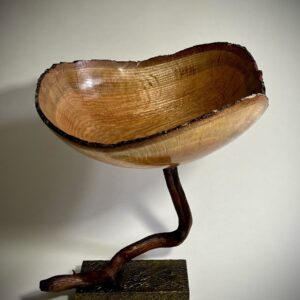 Red Oak with Live-edge bark rim