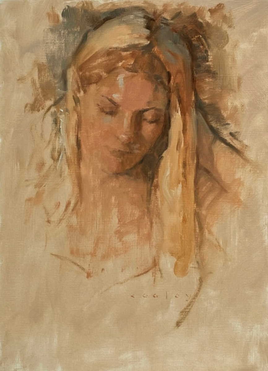 GIRL WITH LONG BLONDE HAIR