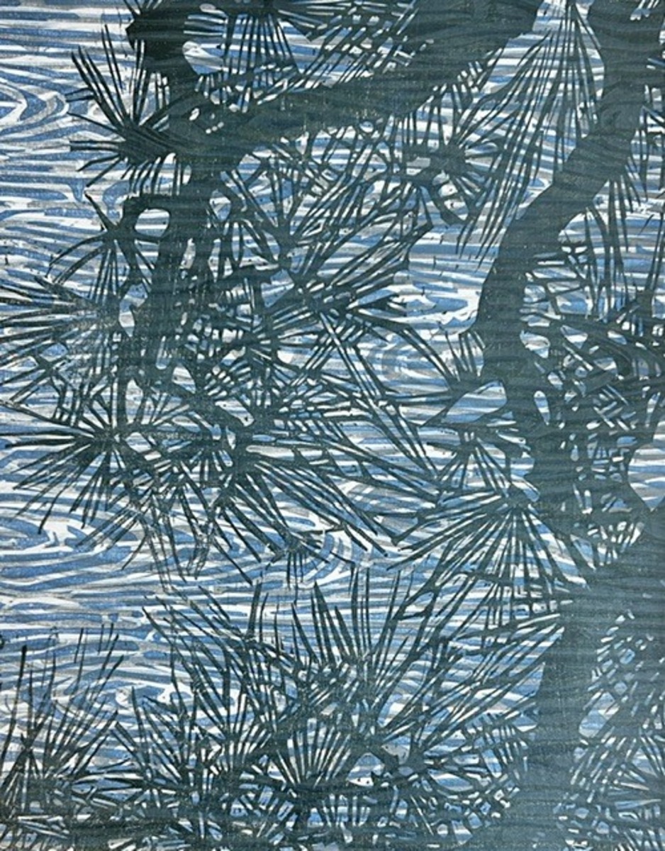 Winter: Windswept Pine Bough