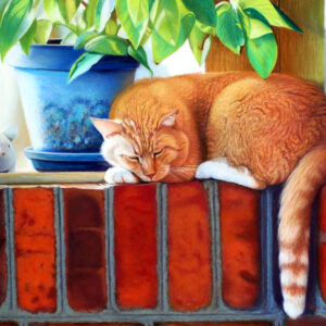 Catnapping with a Friend ART IN BLOOM